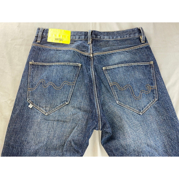 WESC Kelvin Ring Spun Denim Button Fly Jeans. Perfectly Broken In, Men's 30X30. - Picture 9 of 9